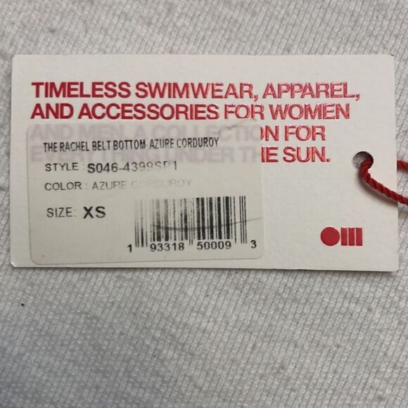 Solid & Striped the Rachel azure belt bikini bottom size XS - Picture 6 of 6